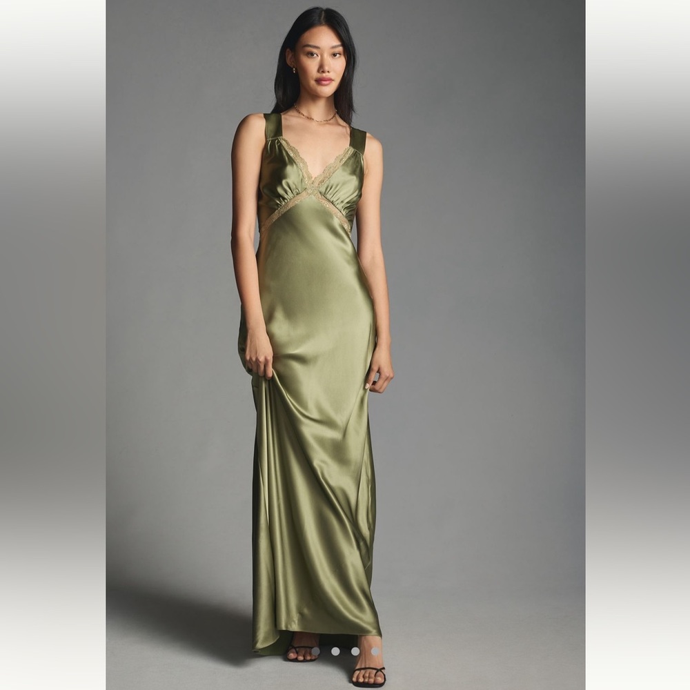 Reformation Chania Silk Dress